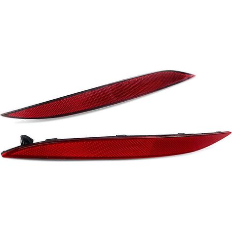 1 paire de réflecteurs de pare-chocs rouges gauche et droit pour Tesla Model X (1/5)