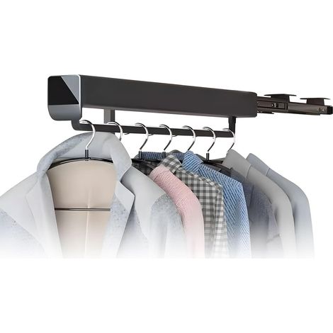 Porte-vêtements extensible en aluminium rouille avec coulissement et à (1/5)