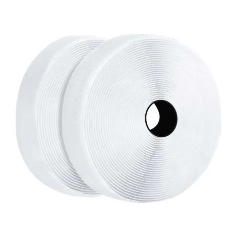 NASTRO A STRAPPO DA CUCIRE COL.BIANCO MIS.3M+3M CON SPESSORE 20MM