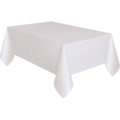 Bardusch-- Nappe en Plastique Blanche 2,74 m x 1,37 m