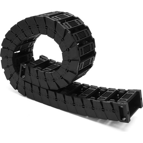 Chaîne Porte-Câbles Nylon Silencieux Démontable 0.7m/1m S25 x 57 pour Gaine Câble Électrique (1/5)