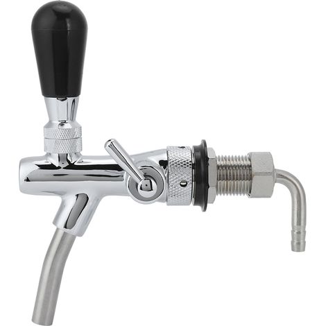 Robinet à Bière Réglable en Laiton Chromé, Accessoires Fûts de Bière avec Filetage G5/8 (1/5)