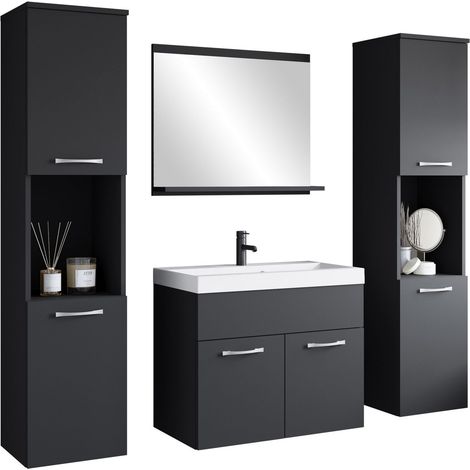 Conjunto de mueble de baño Sarasota 123, Grafito (1/5)