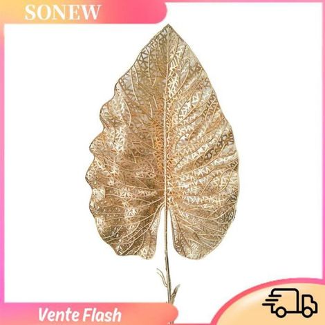 Sonew feuilles tropicales artificielles dorées Feuilles de plantes tropicales dorées, feuilles tropicales luminaire suspendre (1/5)