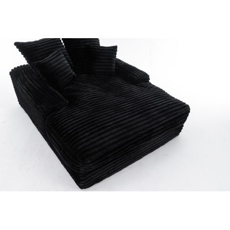 Canapé de luxe en velours côtelé – Design moderne, 4 coussins – Canapé-lit ultra-doux et multifonctionnel – Aucun assemblage requis : utilisable instantanément comme canapé ou lit – Gain de place idéa (1/5)