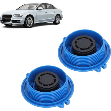 Set mit 2 Kühlmittel-Ausgleichsbehälterdeckeln für VW Audi (blau) (1/5)
