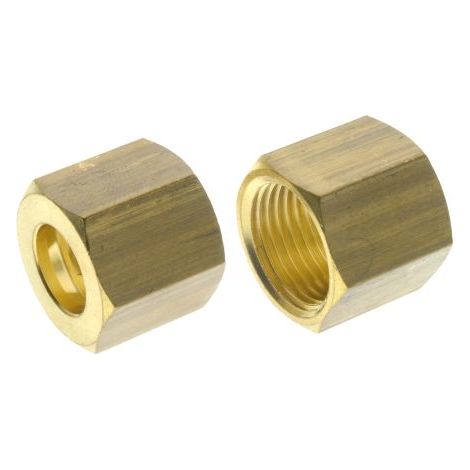 Ecrou Laiton Droit RS PRO Femelle M12 ( Prix pour Paquet de 50 )