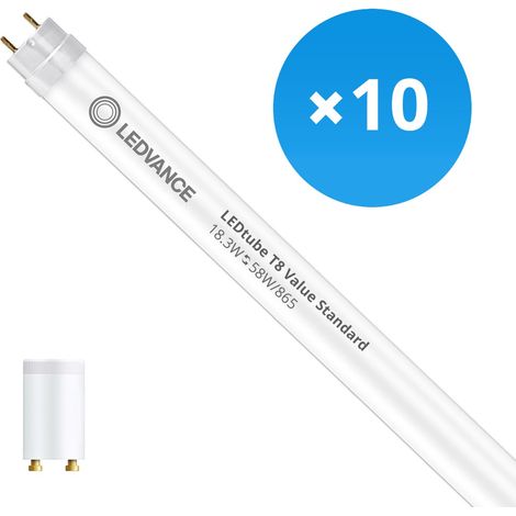 Lot 10x Ledvance Tube LED T8 Value (EM/Direct 230V) Standard