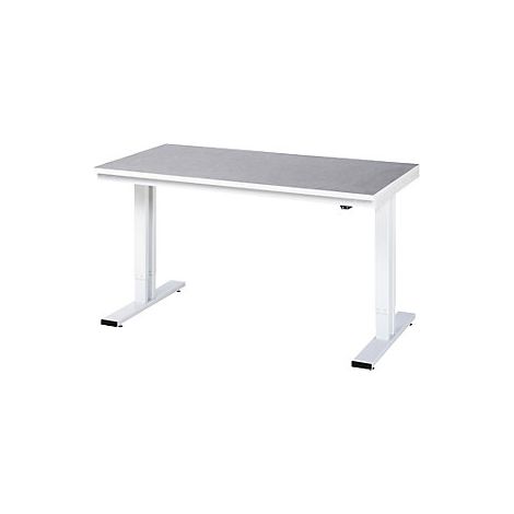 RAU Werktisch adlatus 300 elektrisch höhenverstellbar Linoleum-/Universal-Platte 1500 mm x 800 mm (1/2)
