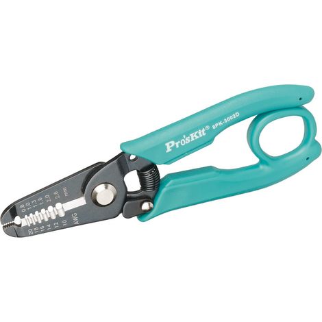 Schneid- und Abisolierzange 0,8/1,0/1,3/1,6/2,0/2,6mm HRV1187 (1/4)