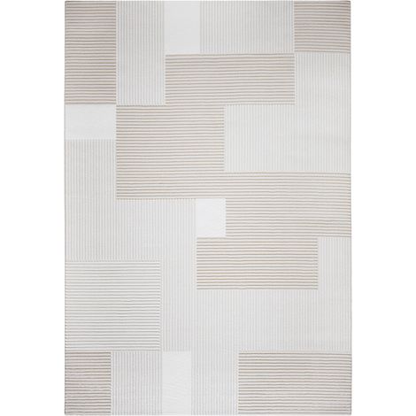 Grande Tappeto dal Design Contemporaneo e Moderno - Beige (290x200 cm) - Debra Beige -
