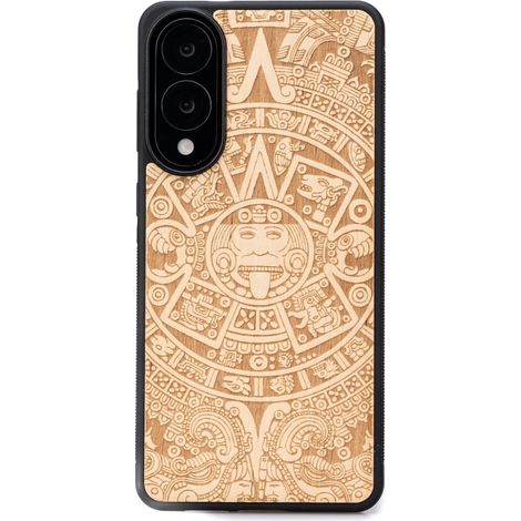 Custodia in legno Bewood per Samsung Galaxy S25 Edge CALENDARIO AZTECO ANIEGRE (1/5)
