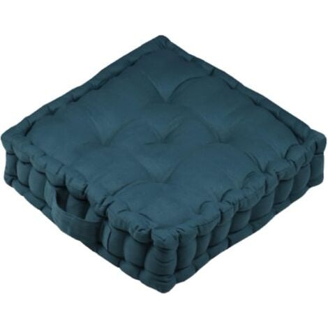 Coussin de Sol - Taille 42 x 42 x 10 cm- Couleur Emeraude - Modèle Qualité exceptionnelle - Assise Confortable (1/5)