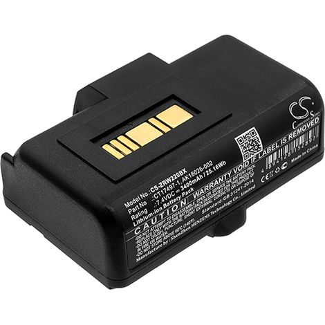 NX - Batterie imprimante compatible Zebra 7.4V 3400mAh - CT17497-1AK18026-002 (1/5)