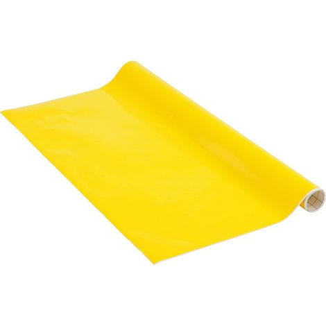 Film adhésif Meuble Jaune, 67,5 cm x 2 m, résistant Chaleur (1/5)