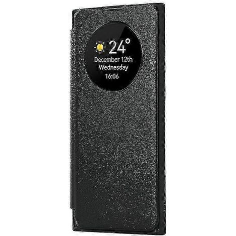 Étui à rabat avec fenêtre et béquille intégrée pour S24 Ultra/S24 Plus/24, doté de la fonction veille/réveil. (1/2)
