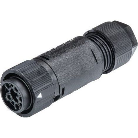 Wieland 46.051.4553.1 Rundstecker Schwarz 4 Pole Plus PE