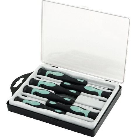 Juego de destornilladores de precisión para redes LogiLink Torx T5-T15, 6 piezas, estuche.