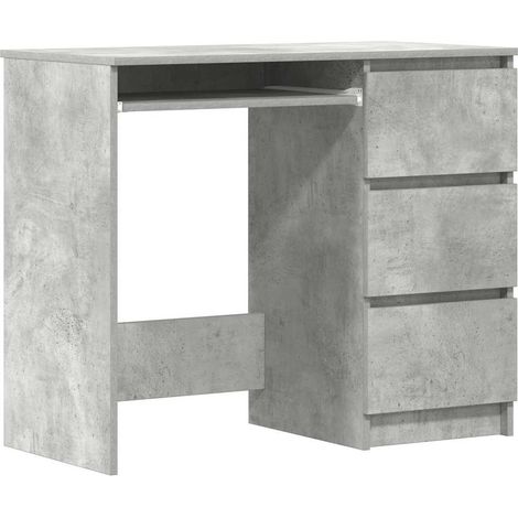 Maison Exclusive - Scrivania Grigio Cemento 90x45x76 cm in Legno Multistrato (1/5)
