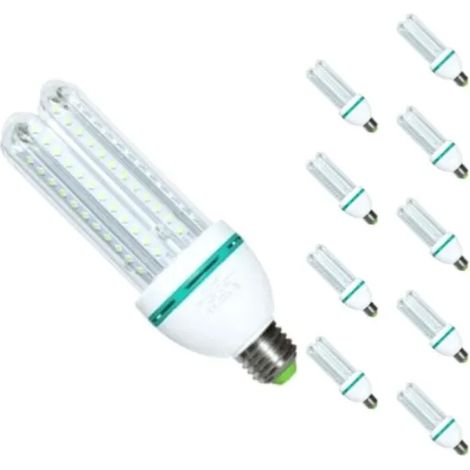 Ampoule LED E27 16W 220V SMD2835 CFL 360° Lynx (Pack de 10) - Blanc Froid 6000K - 8000K - SILAMP (1/2)