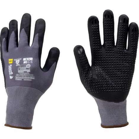 Guanti da lavoro in micro schiuma di nitrile Coverguard Eurolite 15N600D -  - Antracite (1/4)