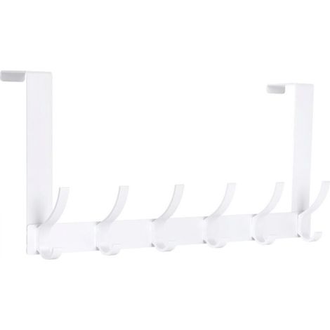 [NON UTILIZZATO] Appendiabiti da porta con 12 ganci, appendiabiti da porta, ganci da porta per bagno e cucina (bianco)