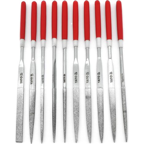 YATO DIAMANTNADELSATZ 10 Stück/140mm 6144
