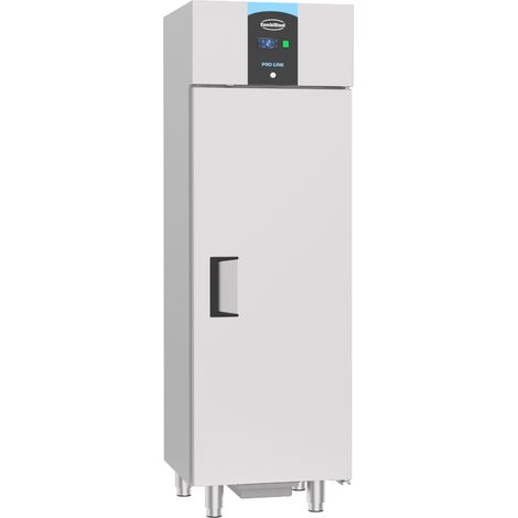 Réfrigérateur professionnel en acier inox 400L verrouillable refroidissement renforcé - Combisteel (1/4)