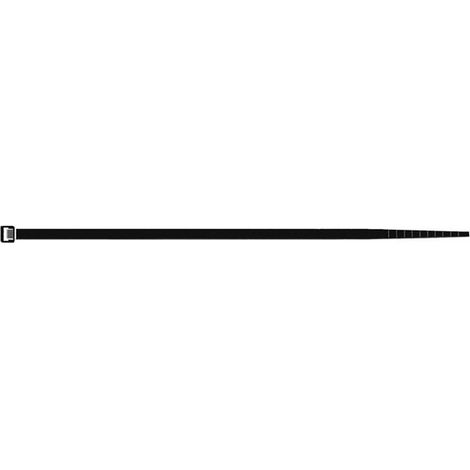 Colliers de serrage en nylon noir, 7,5 x 360 mm, lot de 100, SapiSelco (1/3)