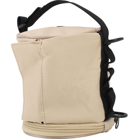 Hängender Toilettenpapierhalter aus wasserdichtem Oxford-Gewebe, Toilettenpapierrollenspender aus Perlbaumwolle, Etui für Wander- und Campingzelte, khaki. (1/5)