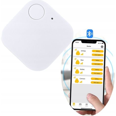 Localizzatore di oggetti Bluetooth Baby Keys per iPhone, colore bianco