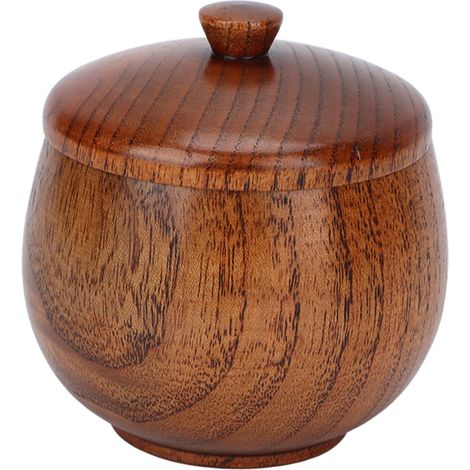 Pot à condiments en bois de Jujube aigre, japonais, sr, anti-poussière, classique, à rabat, pour épices, laque de cuisine (1/5)