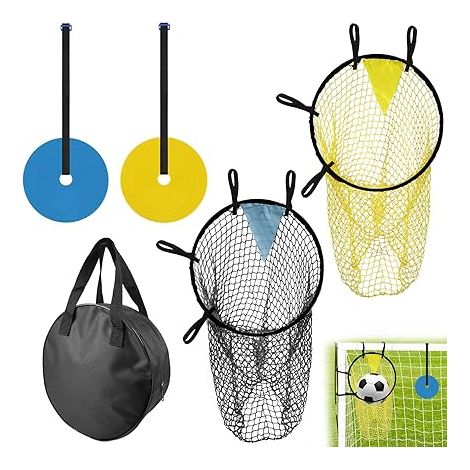 Football Goal Target, Trays, Football Goal Training Equipment to Improve Shooting Accuracy (with Storage Bag) (1/5)