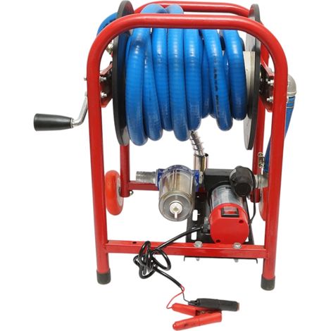 Pompa di trasferimento carburante 12V, 300W con filtro e tubo, portatile, pompa carburante 12V Breckner Germany