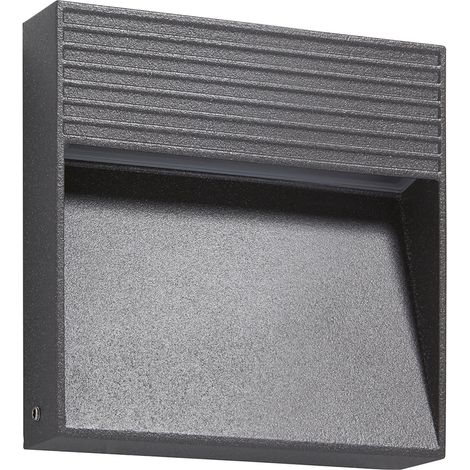 Aplique exterior asimétrico RIMA LED SMD AC 5 W 135 lm 3000 K CRI80 IP65 Antracita (1/3)