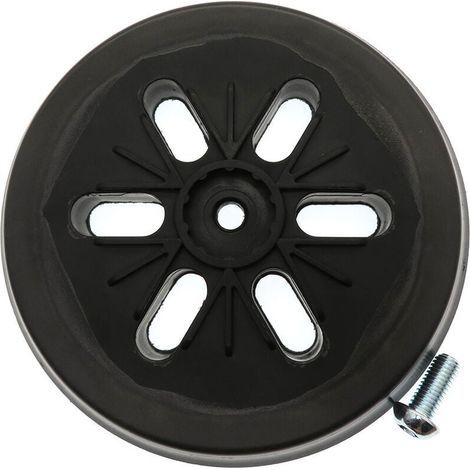Almohadilla de lijado Ulisem para lijadoras orbitales aleatorias Bosch GEX 150 AC, PEX 15 AE y GEX 150 Turbo, 150 mm con tornillo. (1/4)