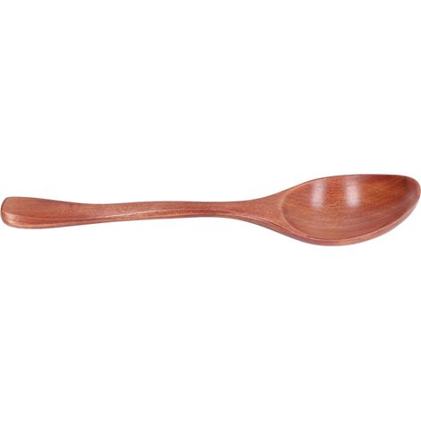 Cuillère en Bois Portable pour Riz, Soupe et Dessert - Ustensile de Cuisine Inoffensif pour Maison et Bureau
