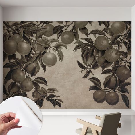 Tapete Selbstklebend - modernes Design - Wohnungsdeko - geruchslos - langlebig Fruchtmuster 152x104 cm (1/5)