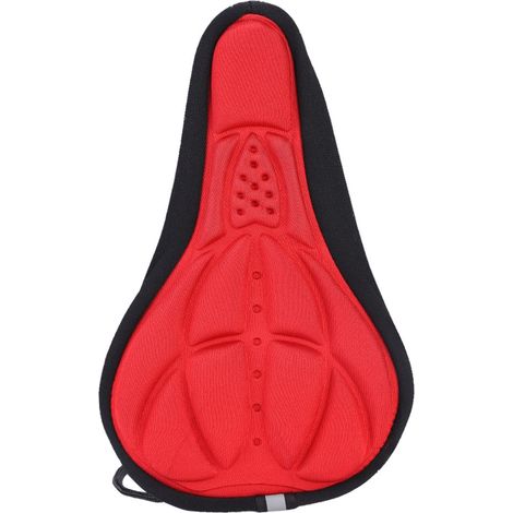 Housse de selle respirante légère pour vélo de route et VTT, couverture souple (Rouge) (1/5)