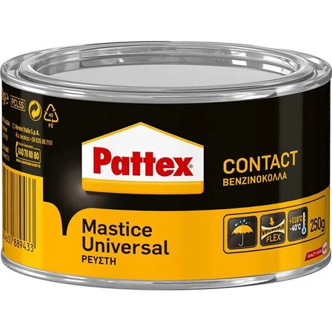 Colle pattex contact adhésive universelle 250g jaune résistante eau