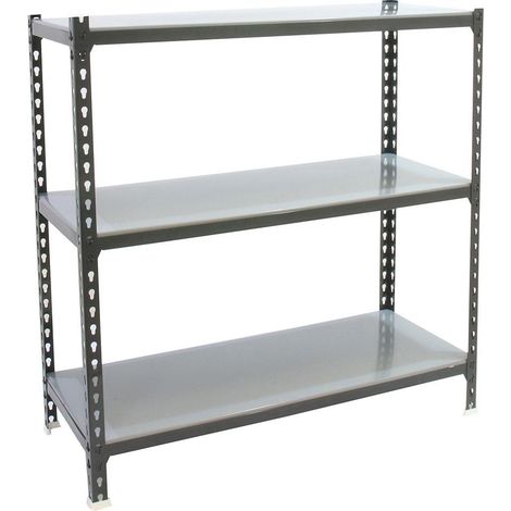 Simonrack Metallregal ohne Schrauben anthrazit 3 Ebenen