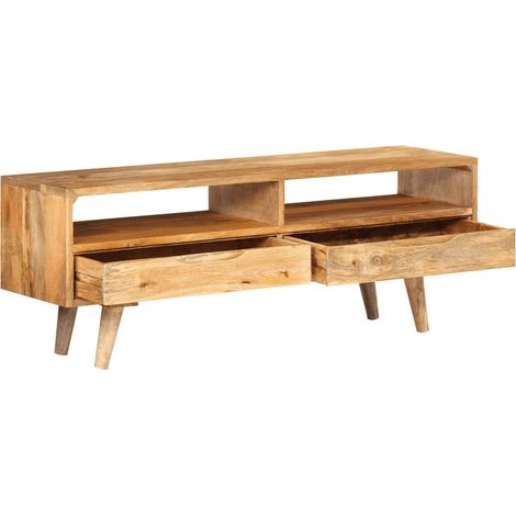 Maison Exclusive - TV-Schrank 110x30x41 cm Massivholz Mango (1/5)