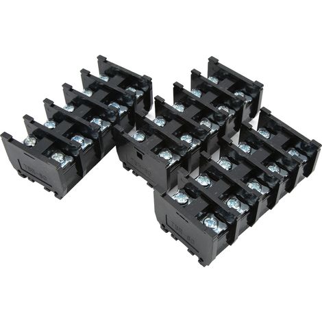 Lot de 50 borniers rail TBR-60, vis antidérapante, circuit électronique, 60A 600V (1/5)