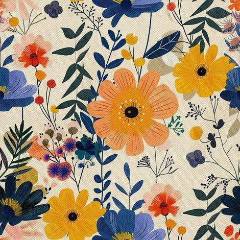 Tela decorativa para exteriores Oxford - Motivo floral I DX5473 (1/5)