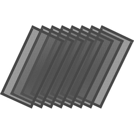 Couvercles D'Aération de Sol 4 X 10 Pouces, Filtres D'Aération en D'Aération Magnétique Puissants, Écrans D'Aération de Registre de Sol en PVC pour, 8 Pièces (1/5)