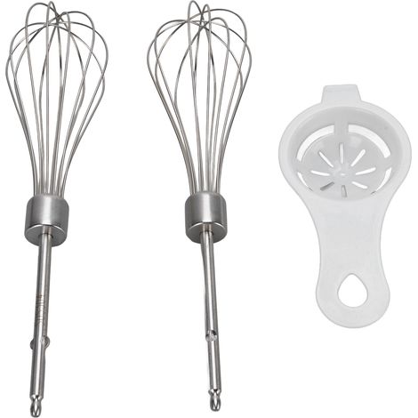 Ersatz-Schneebesen für Handmixer – 2 Stück aus Edelstahl 304 mit Eiertrenner