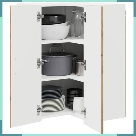 884733 Armoire de cuisine Kalmar Chêne artisanal 57 x 57 x 80 cm (1/5)