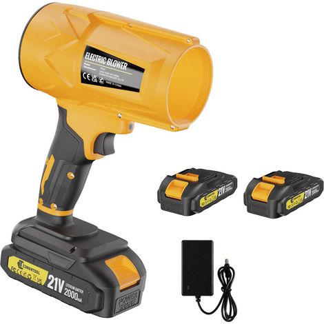 CONENTOOL Souffleur de feuilles sans fil puissant - Vitesse d'air 200m/s - pour le soufflage des feuilles, la neige du jardin - compatible batterie Makita 18v - 2 batterie 2.0Ah (1/5)