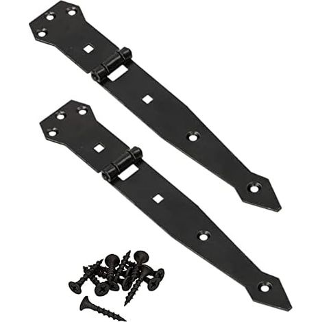 KOTARBAU Charnière de porte - Revêtement par poudre - Noir - 200 mm (1/5)