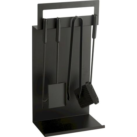 Accessoire cheminée métal noir chic - noir (1/3)